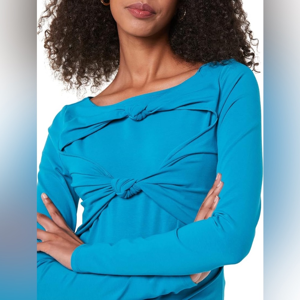 TEREA womens Primrose Knotted Front TopShirts